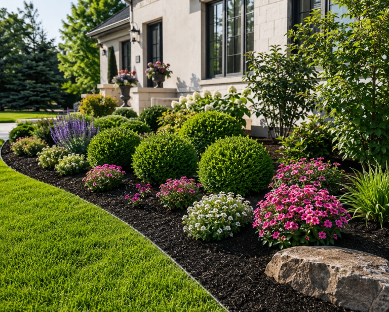 How to keep flower beds looking clean all season with professional edging and mulch
